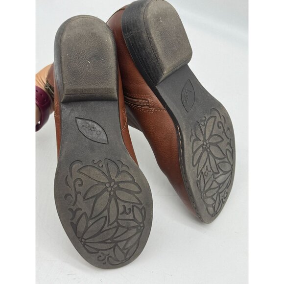 BOC Women's Waterproof Leather Ankle Boots Size 10 M Brown Side Zipper Casual - Picture 14 of 16